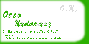 otto madarasz business card